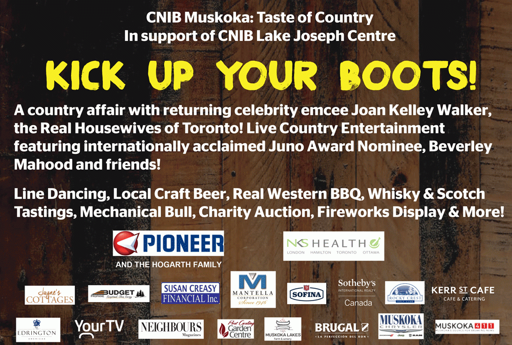 Top 8 Reasons to join us for CNIB Muskoka: A Taste of Country